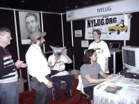 Ruben at the NYLUG Booth